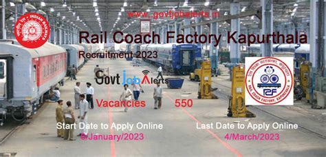 rail coach factory kapurthala jobs 2018